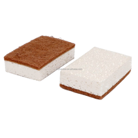 Éponges de nettoyage de cuisine en cellulose, cuivre et sisal, tampons à récurer non abrasifs pour la vaisselle