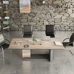 โต๊ะประชุมขนาดใหญ่แบบกำหนดเองเฟอร์นิเจอร์สำนักงานขนาดใหญ่ดีไซน์ทันสมัยหรูหราปรับแต่งได้ - Product Image 3