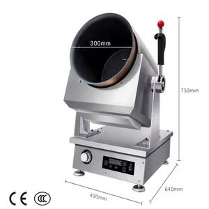 SEMIKRON - Cocina Comercial Automática para Wok, Cocina de Gas con Cilindro Giratorio, Acero Inoxidable, Fácil de Limpiar, Función de Temporizador - Product Image 4