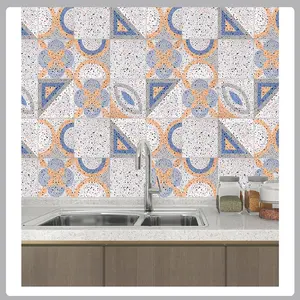 Peel Stick Tiles Sticker Baño Cocina Autoadhesivo Azulejo de pared Papel tapiz impermeable para cuarto de Ducha