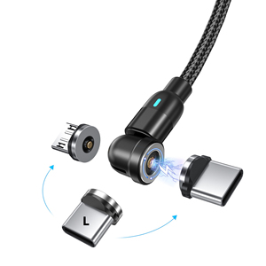 Cable de Carga Magnético con Rotación de 540 Grados, Cable USB 3 en 1, Cable de Carga Magnético para Teléfono Móvil de 2.4A - Product Image 6