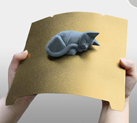 Plaque de construction en acier à ressort PEI à double texture, feuille PEI flexible double face pour lit chauffant d'imprimante 3D