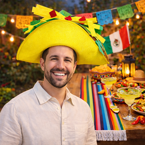 Sombrero <span class=keywords><strong>de</strong></span> Taco Divertido <span class=keywords><strong>de</strong></span> Pafu, Disfraz <span class=keywords><strong>de</strong></span> Comida Mexicana, Sombrero para Cinco <span class=keywords><strong>de</strong></span> Mayo, <span class=keywords><strong>Halloween</strong></span>, Fiestas y Eventos - Product Image 5