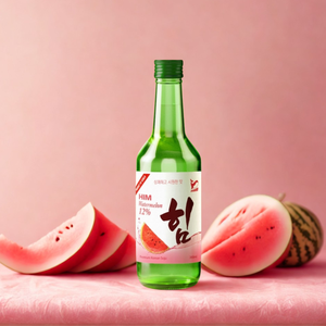 Soju coreano con certificación ISO, sabor a sandía, dulce, refrescante, crujiente, suave, embotellado en vidrio originario de Vietnam - Product Image 5