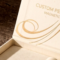 Boîte à parfum rigide de luxe sur mesure, style livre blanc magnétique, avec insert intégré, pour emballage de parfum de luxe