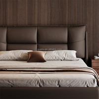 116170 Quanu Lit King Size à Fermeté Moyenne, Respectueux de la Peau, Ensemble de Lit Queen Size de Luxe, Nouveau Modèle Européen, Designs de Lits à Cadre Souple