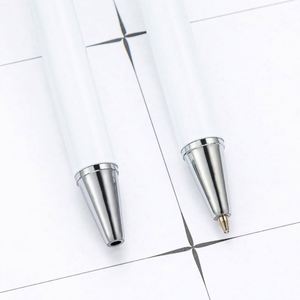 Custom Metal Diy Portable Ballpoint Blank Silk Screen Printing Click <b>Pens</b> for Promotional <b>Gift</b> Bulk - Product Image 4