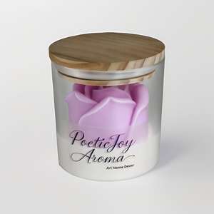 Bougie parfumée florale en stock, sans fumée, en cire de soja, cadeaux, faveurs de fête, articles décoratifs - Product Image 4