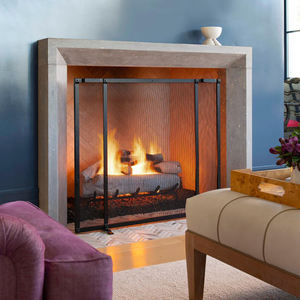 Parafuoco Decorativo in Ferro Battuto Classico, Struttura Robusta, Resistente ai Graffi, Decorazione per Caminetto - Product Image 2