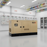 Groupes électrogènes diesel silencieux à châssis ouvert 18 kW 20 kW 25 kW 1800 tr/min avec télécommande ATS, fréquence 50/60 Hz, triphasé, alimentation électrique 24 V CC