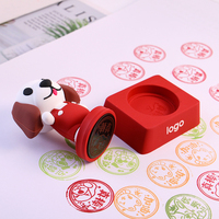 Timbres personnalisés pour enfants, tampons flash lavables et imperméables, tampons personnalisés en vinyle souple, figurines 3D, tampons de dessins animés