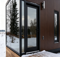 Maison Modulaire Préfabriquée, Serre Design, Toit à Panneaux Solaires, Panneau Sandwich Respirant, Cabine Mobile Économe en Énergie