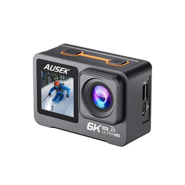 Waterproof 6K 30FPS Action Camera with WiFi and Remote 2.0 Touch Screen 6K Sports Camera EIS Support Microphone 170° DVR