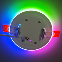 Surface ultra mince RVB 6w 9w 16w 24w Panneaux lumineux carrés ronds Panneau lumineux LED SMD double couleur