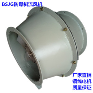 Ventilateurs d'évacuation par les fabricants, ventilateurs à flux mixte en acier SJG, ventilateurs à flux mixte en fibre de verre BSJG, ventilateurs à flux mixte antidéflagrants - Product Image 2