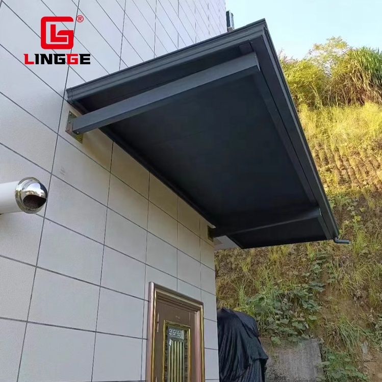 Door Awning Aluminum Frame With LED