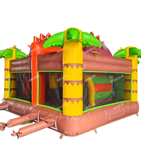 Château gonflable sur le thème des dinosaures videur gonflable de vente chaude toboggan pour enfants et maison gonflable