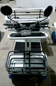 Scooter électrique puissant à 4 roues <span class=keywords><strong>avec</strong></span> moteur à engrenages 250W, <span class=keywords><strong>porte</strong></span>-bagages extensible, maniabilité facile, véhicule adapté aux espaces étroits - Product Image 5