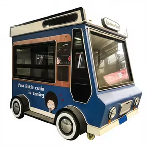 Chariot de nourriture sur roues avec design de capsule personnalisé, doté d'un chariot de nourriture mobile complet avec cuisine - Product Image 2