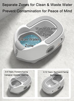 Siège d'apprentissage de la propreté portable en forme de chaton, cuvette de toilette en plastique PP pour enfants, produit de bain durable pour enfants