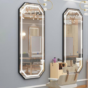 Miroir LED pour salon de coiffure et de beauté, forme géométrique - Product Image 4