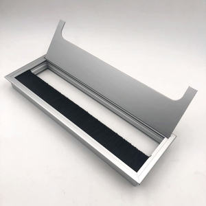 Boîte de gestion de câbles en alliage d'aluminium Luye Hardware 80mmx275mm, glissière latérale, pour bureau, conférence, usage professionnel - Product Image 1