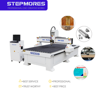 Router CNC 3D para Madera 1325V de China, Mesa de Perfil de Aluminio de Alta Rigidez con Ranura en T, Sistema de Control NCWork Rotatorio, Motor y Engranaje de 3 Ejes