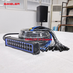 Tùy Chỉnh Xlr Rắn Cáp 16/24/32 Kênh 30/50 Meter Âm Thanh Rắn Cáp Hộp Sân Khấu Splitter Xlr 12/20/24in 4/6out Dây Dài 100 Chân - Product Image 3