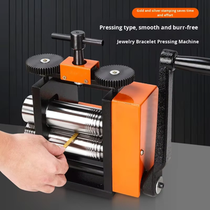 เครื่องรีดโลหะทำเครื่องประดับแบบแมนนวลยี่ห้อ European Orange - สำหรับรีดแผ่น ลวด รูปทรงกลม ครึ่งวงกลม และสี่เหลี่ยม สำหรับงานทองและเงิน - Product Image 2