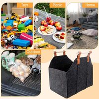 Panier de rangement pour bois de chauffage imperméable à grande capacité, chaud et chaud, utilisé en hiver, avec des poches latérales