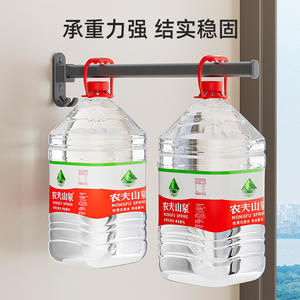 ราวแขวนเสื้อผ้าติดผนังแบบพับได้สำหรับระเบียงใช้ในครัวเรือนรูปทรงสี่เหลี่ยมผืนผ้าไม่ต้องเจาะ - Product Image 2