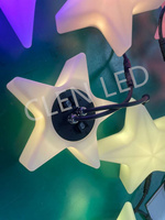 Lumières de Noël créatives en forme d'étoile, 24V UCS2903, module LED RGB à pixels, lumières de fête en extérieur pour la décoration de festivals et de mariages
