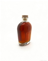 Botella de Vidrio Personalizada de Alta Calidad con Opciones de Grabado/Esmerilado, Transparente, 700ml/750ml, con Tapón de Corcho de Madera para Licor, Whisky, Ron