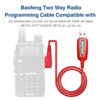 Baofeng-cable de programación rojo para walkie-talkie UV-5R, frecuencia de programa de 888S, PL2303, PU, duradero para cada sistema