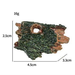 Nueva decoración de cueva de árbol de resina artificial-Adorno de Acuario y escondite de reptiles para peces, camarones y mascotas pequeñas