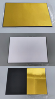 Carton réflecteur 3-en-1 A3 pour photographie, blanc, noir, argent, diffuseur de lumière, fond pour studio