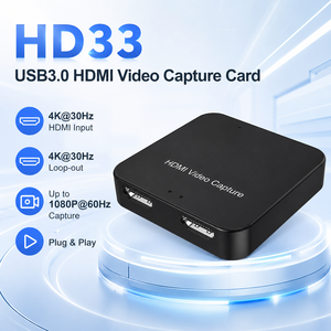Tarjeta Capturadora <span class=keywords><strong>de</strong></span> Video HDMI a USB 3.0 4K con Salida en Bucle, 1080P 60Hz, Entrada <span class=keywords><strong>de</strong></span> Audio <span class=keywords><strong>de</strong></span> 3.5mm, Caja Grabadora <span class=keywords><strong>para</strong></span> Transmisión en Vivo PS5 <span class=keywords><strong>PC</strong></span> - Product Image 2