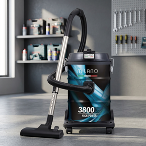 Aspirateur eau et poussière électrique Kimatsu Maroon 1600W avec garantie de 2 ans pour usage domestique, extérieur et hôtelier, installation avec sac tambour - Product Image 3
