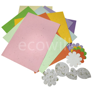 Ecowill 100% Handmade Botanical <strong>Plantable</strong> Wildflower Custom Seed <strong>Paper</strong> Thank You Card - Product Image 3