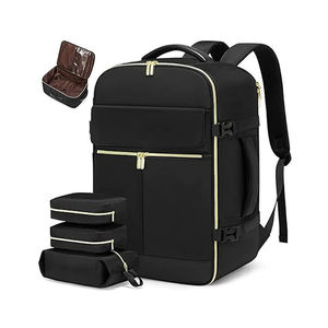 Wholesale 17Inch USB Fashion Zipper Student School Outdoor Carryon Business Travel Laptop Backpack with 3 Packing <b>Cubes</b> - Product Image 2
