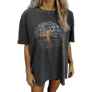 T-shirts graphiques 3D pour femmes, t-shirt oversize à fleurs, manches courtes, chemises décontractées d'été, hauts amples de plage, séchage rapide - Product Image 4