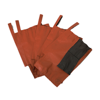 Ecologisch verantwoorde fruitbeschermende zak, drielaags, wasbehandeld papier, non-woven stof, waterdicht, ademend, binnenkant zwart-wit, op maat gemaakt