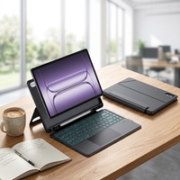 Compatible avec le clavier magique OnePlus Pad 3 13,2 pouces, pavé tactile intégré, rétroéclairage RVB et coque de clavier rotative à 360 degrés