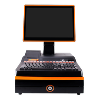Terminal Punto de Venta Todo en Uno con Pantalla Táctil de 15.6 Pulgadas, Sistema Win10, Caja Registradora para Supermercado, Software S-DK