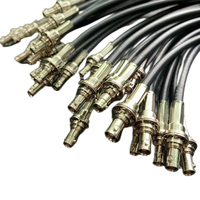 Conector de crimpado macho BNC 75 Ohm Mini RG59 Belden Riser 1855A 6G-SDI 4K UHD Cable de vídeo HD Conector BNC coaxial de cobre para SDI