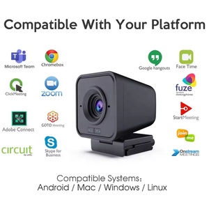 Webcam sans fil 1080P HD pour appels vidéo et caméra avec micros intégrés, webcam 1080p pour ordinateur MW832T, webcam sans fil MW832T - Product Image 2