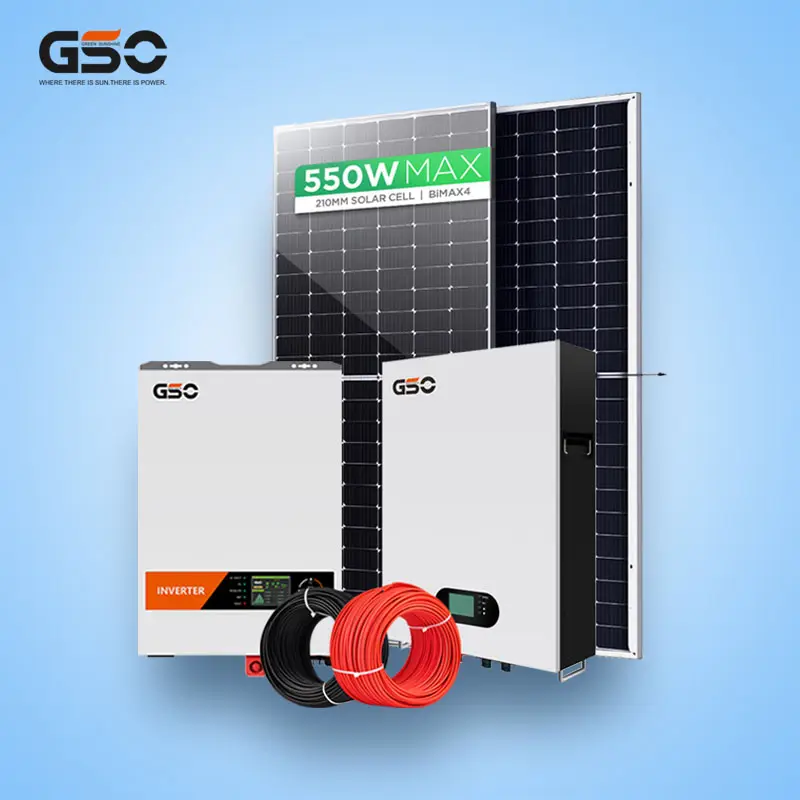 5KW Solaranlage mit Lifepo4 Batterie Solarenergie 2KW 3KW Speicher Solaranlage Original Spot