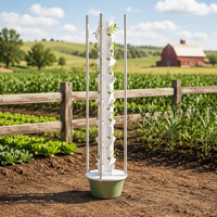 Système de culture hydroponique verticale commercial à 13 étages Tru-Spring, serre agricole automatique anti-UV en HDPE/ABS avec pompe