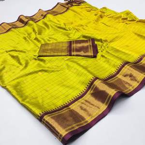 Chemisier en soie de coton lourd de dernière collection avec design de vêtements indiens et pakistanais à la frontière tissée en jéquared - Product Image 3