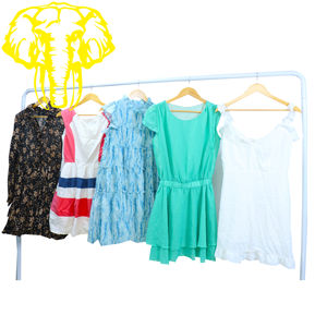 Vestido de <span class=keywords><strong>segunda</strong></span> <span class=keywords><strong>mano</strong></span>, ropa al por mayor para mujer, ropa de verano de algodón y poliéster, <span class=keywords><strong>compra</strong></span> de artículos a granel para reventa - Product Image 1